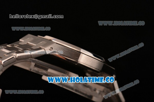 Audemars Piguet Royal Oak 33MM Miyota Quartz Steel Case/Bracelet with Stick Markers and Black Dial (EF) - Click Image to Close